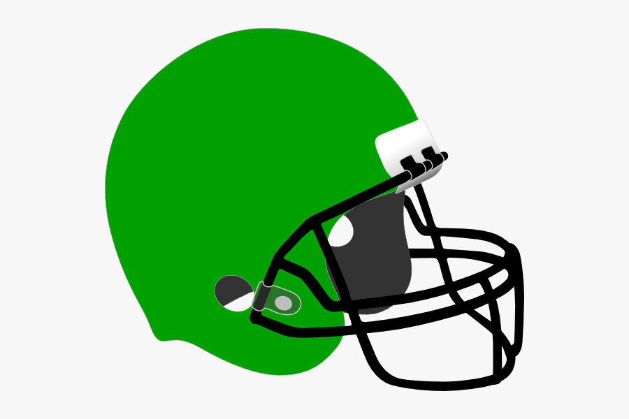 Kelly Green Football Helmet Clip Art - Black Football Helmet Png, Transparent Clipart