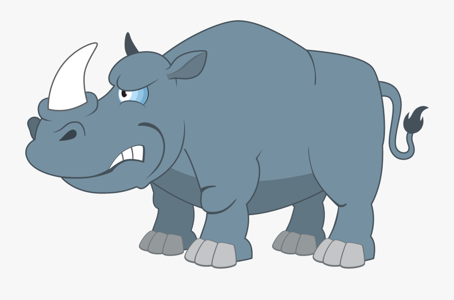 Transparent Rhinoceros Png - Rhinoceros, Transparent Clipart