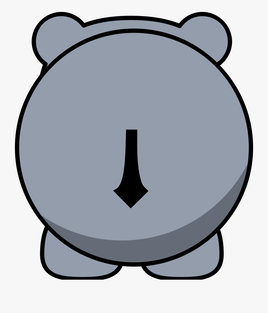 Rhino Back Clip Arts - Not Here, Transparent Clipart
