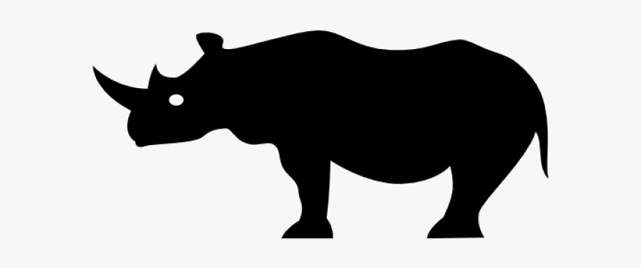 Shadows Clipart Rhino - Black Shadow Animals Png, Transparent Clipart