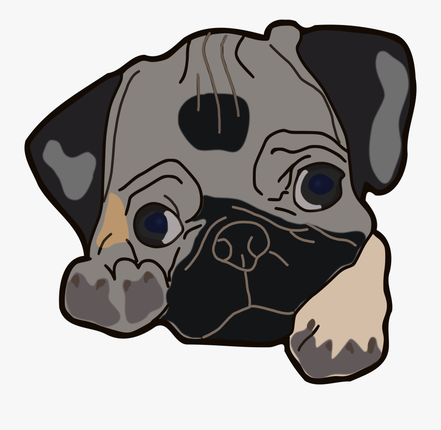 Cute Pug - Pug Clipart Png, Transparent Clipart