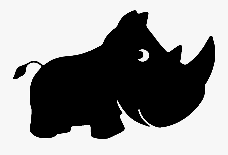 Sticker Ardoise Rhinoceros 4 Craies Liquides Ambiance, Transparent Clipart