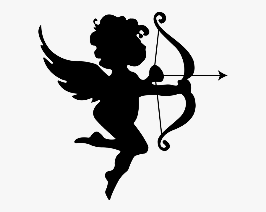 Transparent Cute Bow Png - Cupid Bow And Arrow Clip Art, Transparent Clipart