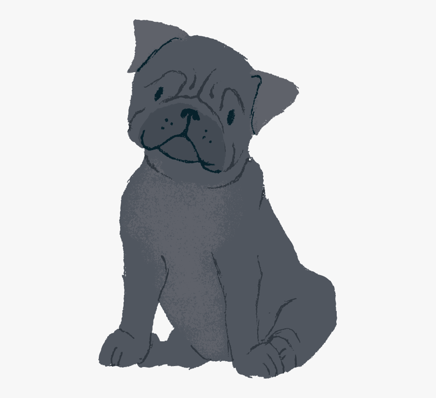 Transparent Pug Clipart - Pug, Transparent Clipart