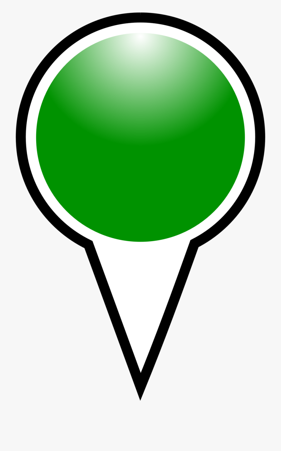 Squat Marker Green - Point Icon Green Png, Transparent Clipart