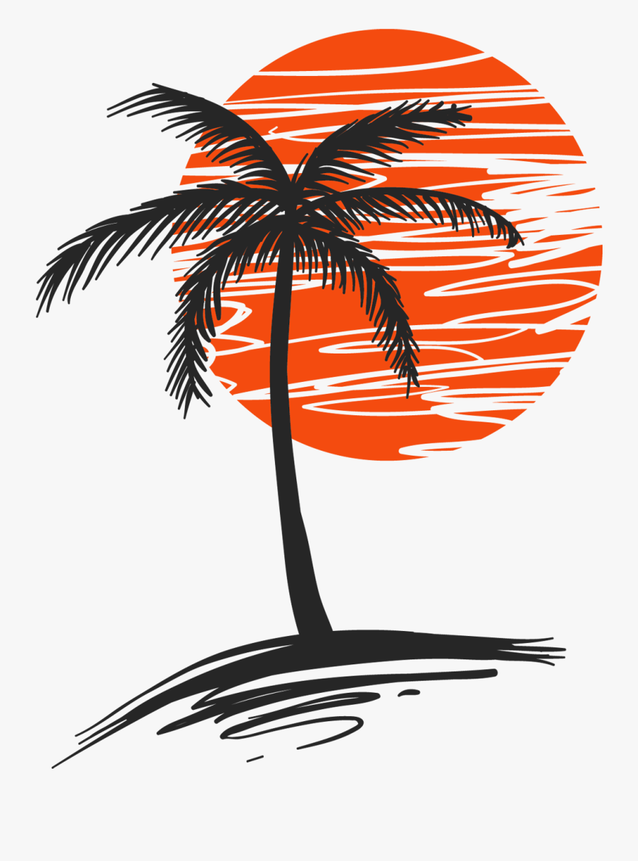 Arecaceae Euclidean Vector Clip Art - Palm Tree Graphic Design, Transparent Clipart