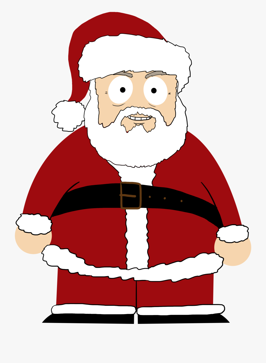 Clip Art Png Black And - Santa Claus, Transparent Clipart