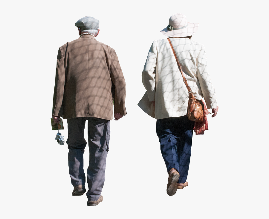 Elderly Images - Old People Walking Png, Transparent Clipart