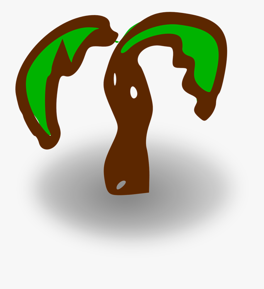 Rpg Map Symbols - Palm Tree Clip Art, Transparent Clipart