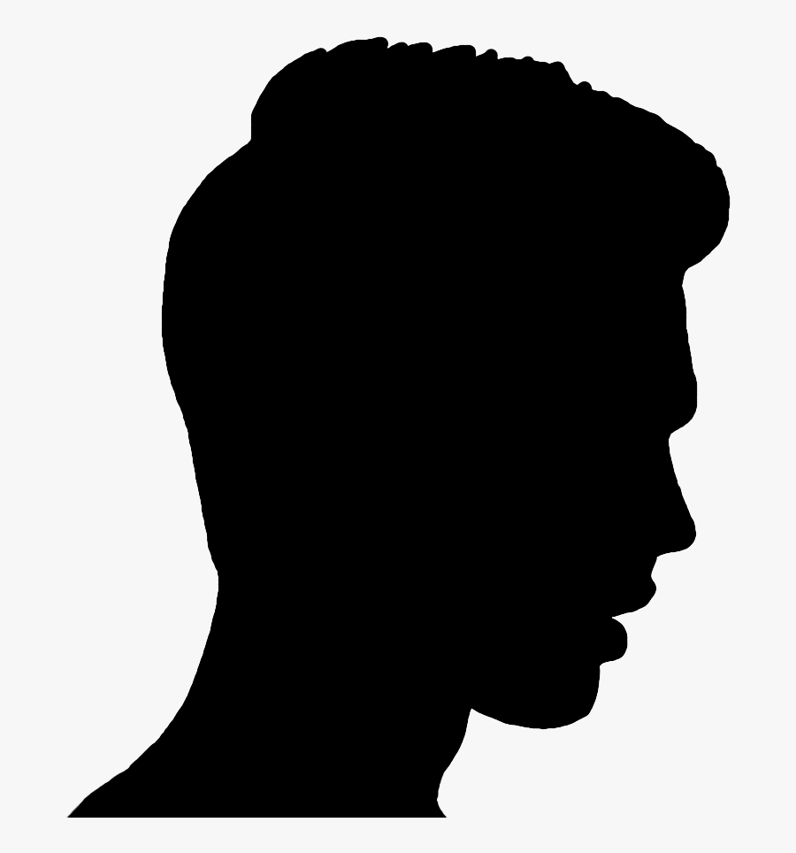 Profile Silhouette Of Young Man - Guy Face Silhouette Png, Transparent Clipart