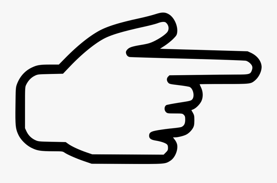 Transparent Finger Clipart - Pointing Finger Icon Free, Transparent Clipart