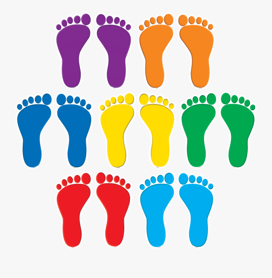 Hd Footprints Accents - Colourful Footsteps , Free Transparent Clipart ...