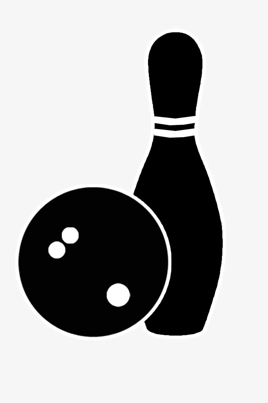 Transparent Bowling Clipart - Black Bowling Pins Png, Transparent Clipart