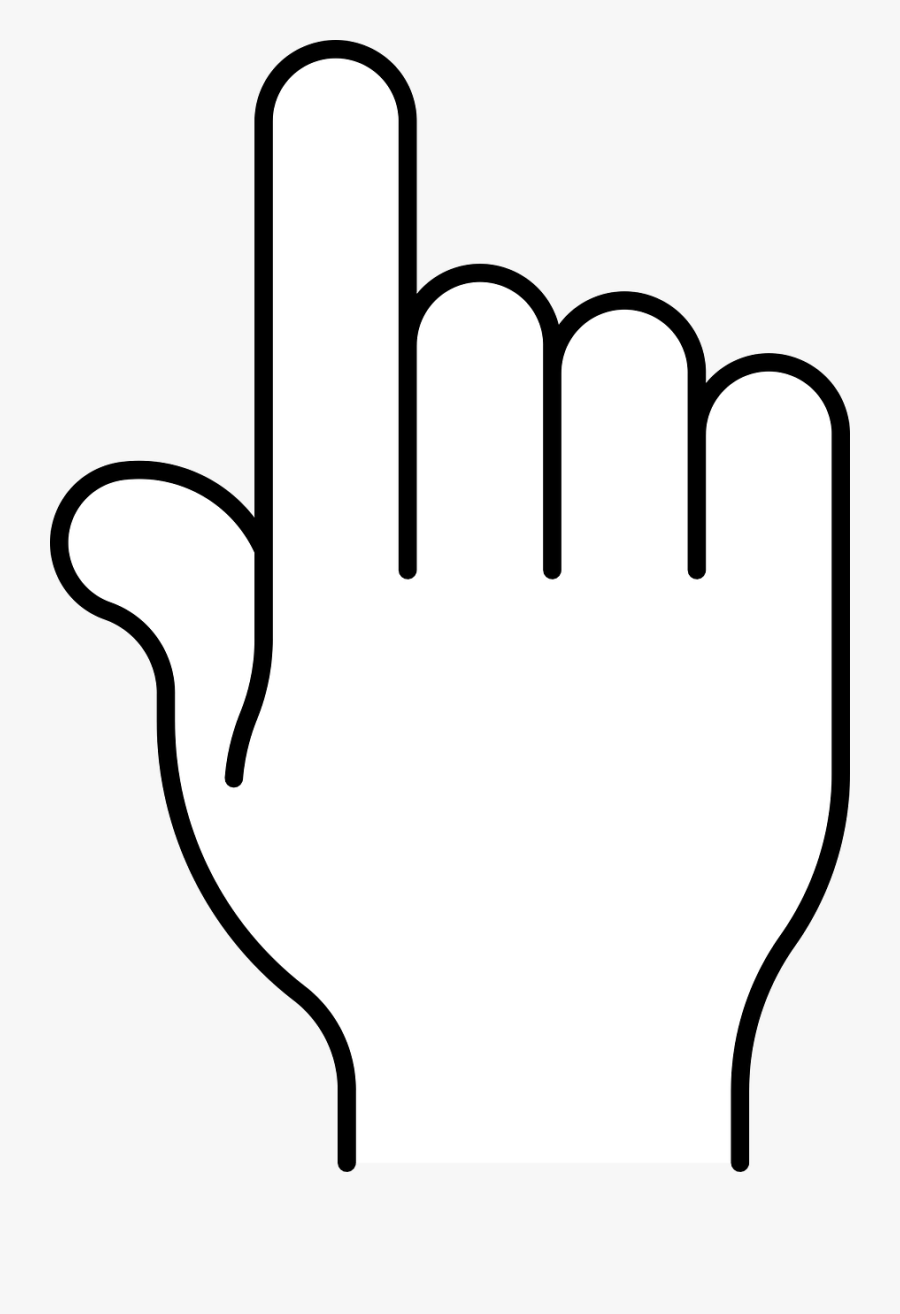 Transparent Pointing Finger Png - Pointer Icon Png White , Free