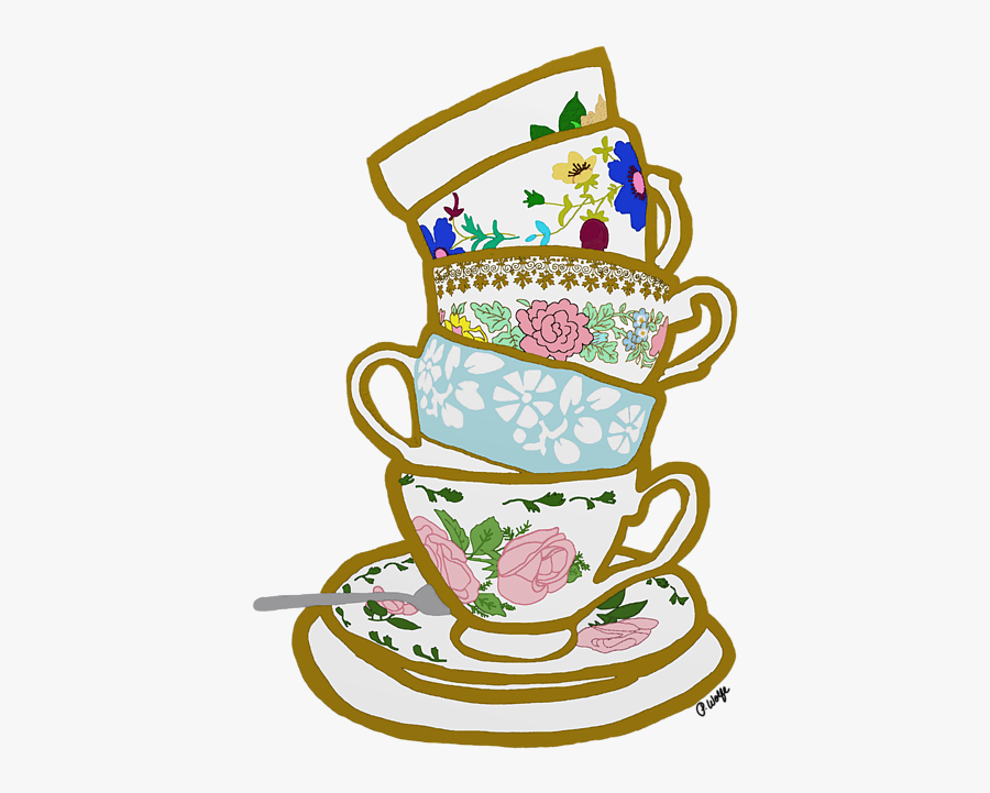 Teacup Drawing Clip Art - Transparent Background Tea Cup Clipart, Transparent Clipart