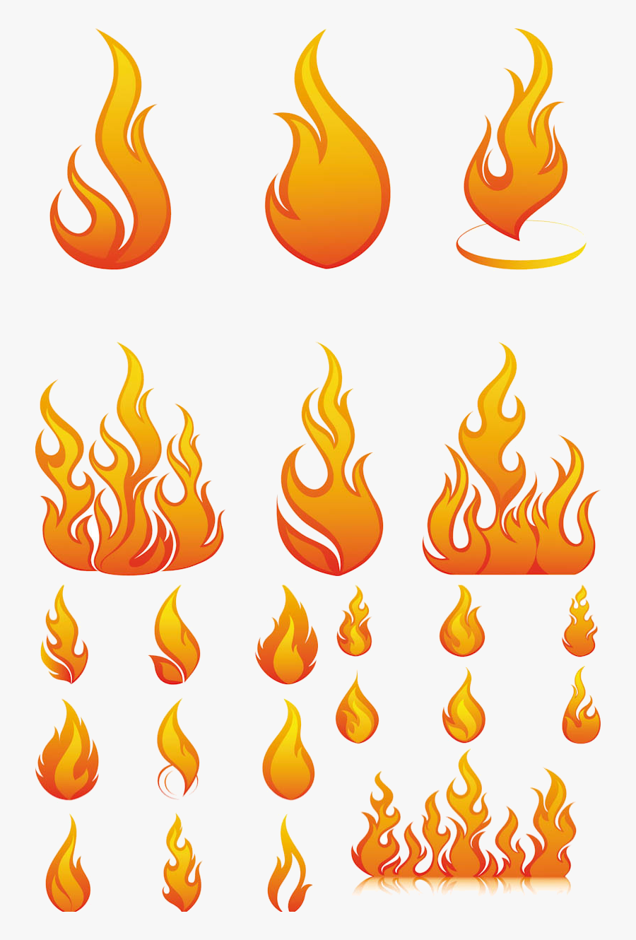Flame Free Flames Or Fire Clipart And Cliparts For - Fire Flames Vector, Transparent Clipart