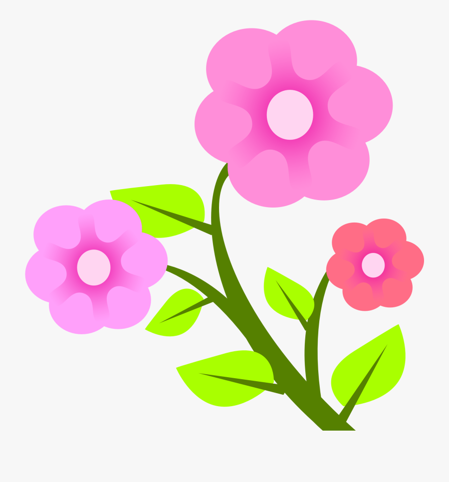 Clipart Flowers Vector - Vector Image Of Flower, Transparent Clipart