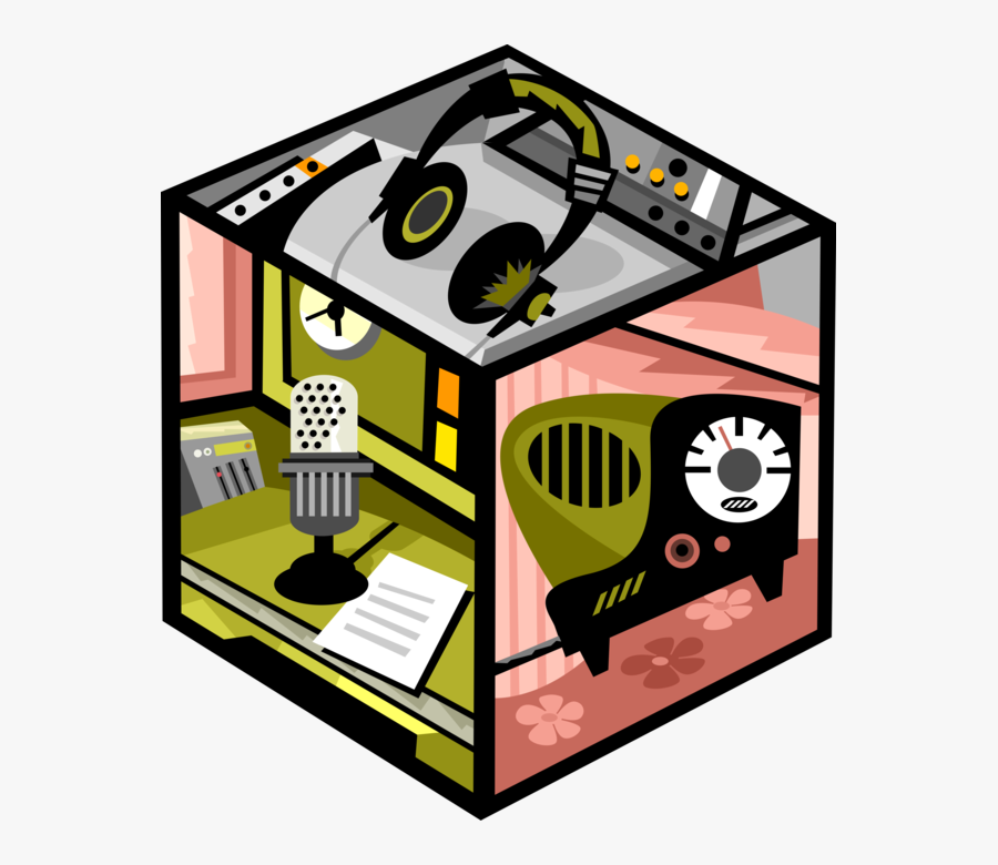 Transparent Radio Dj Clipart - Recording Studio Clip Art, Transparent Clipart