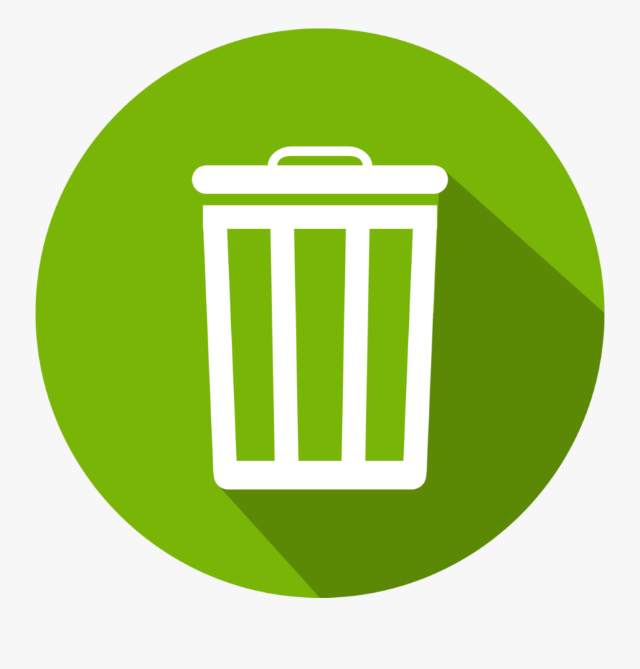 Recycle Bin Round Icon, Transparent Clipart