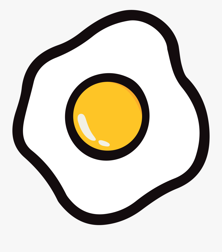 Transparent Cracked Egg Png - Clipart Fried Egg Png, Transparent Clipart