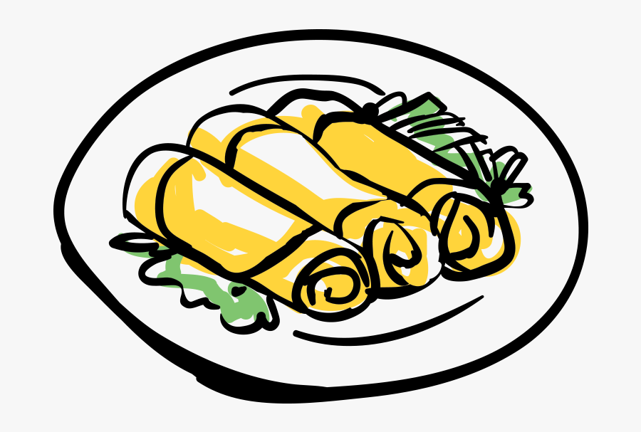 Egg Roll Drawing At Chinese Food Drawing , Free Transparent Clipart