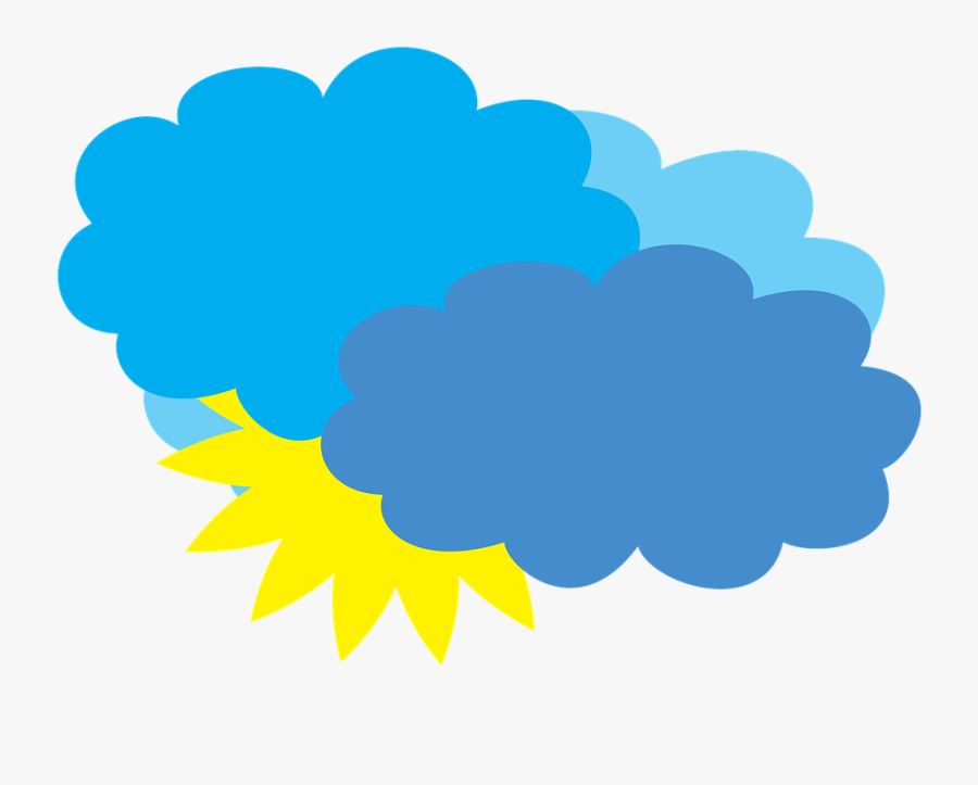 Cloudy Weather Forecast Partly Cloudy - Cloud Gif Png Clipart, Transparent Clipart