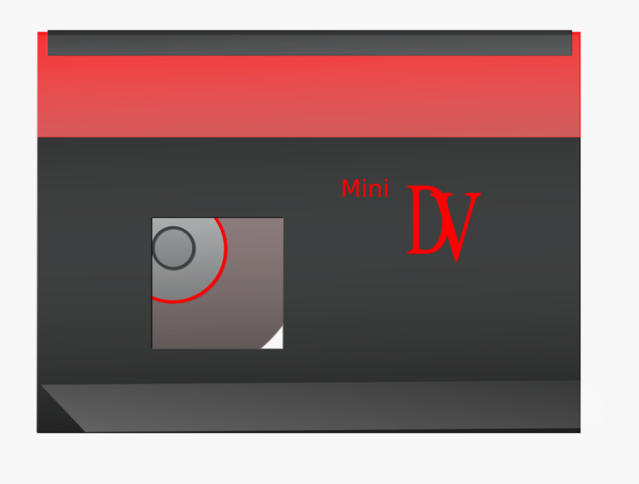 Cassette Clipart Red - Mini Dv Cassette Vector, Transparent Clipart