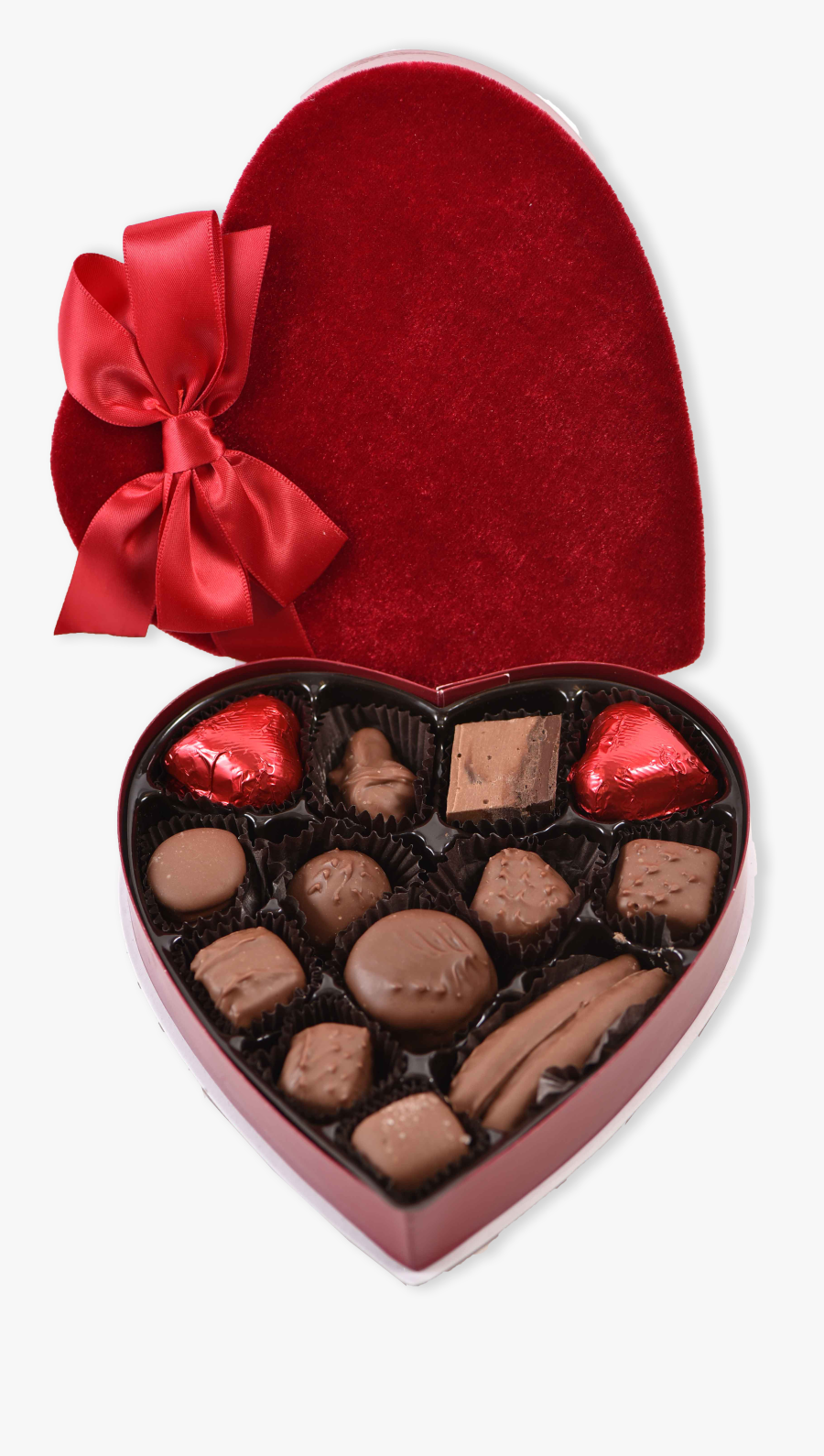 Chocolate Valentines Day Gift Box Png - Valentine's Day Box Of Chocolates Png, Transparent Clipart