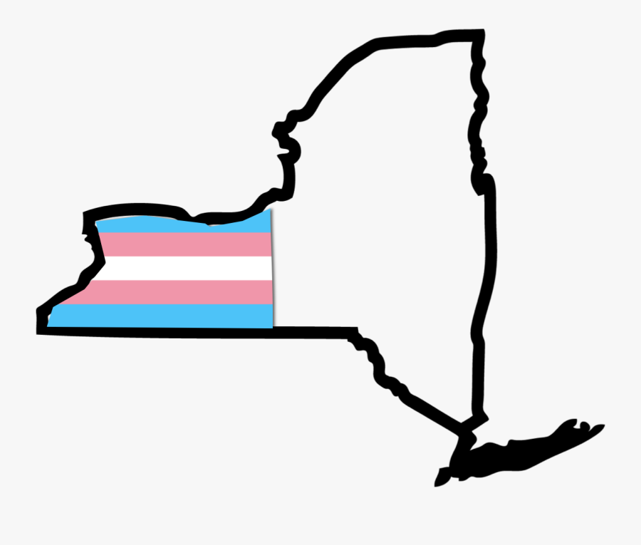 New York City State Outline, Transparent Clipart