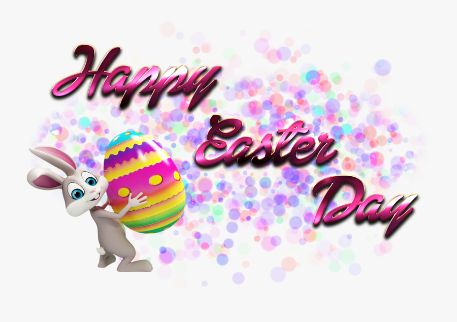 Easter Rabbit Png Clipart Transparent Png , Png Download - Happy Easter Day Png, Transparent Clipart