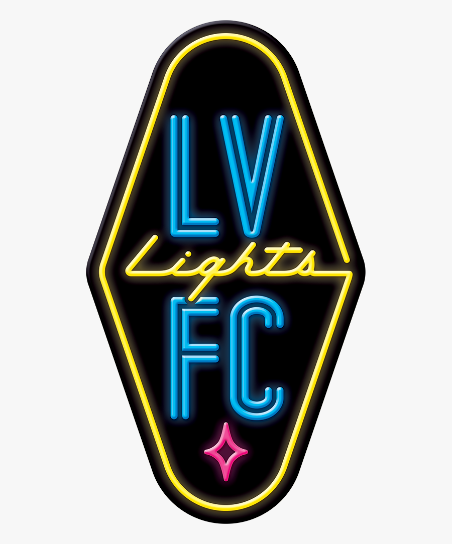 Las Vegas Lights Fc Neon Sign Glass Tube Neon Light - Las Vegas Lights Fc Logo, Transparent Clipart