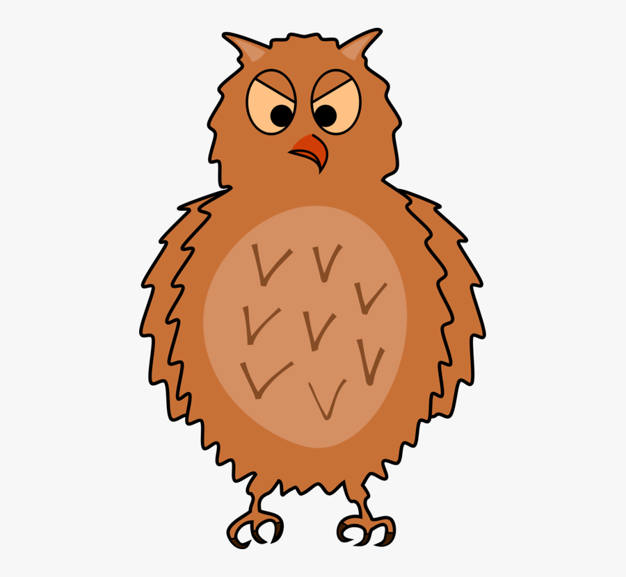 Animal Clipart Bird Eastern - Cartoon Eastern Screech Owl, Transparent Clipart
