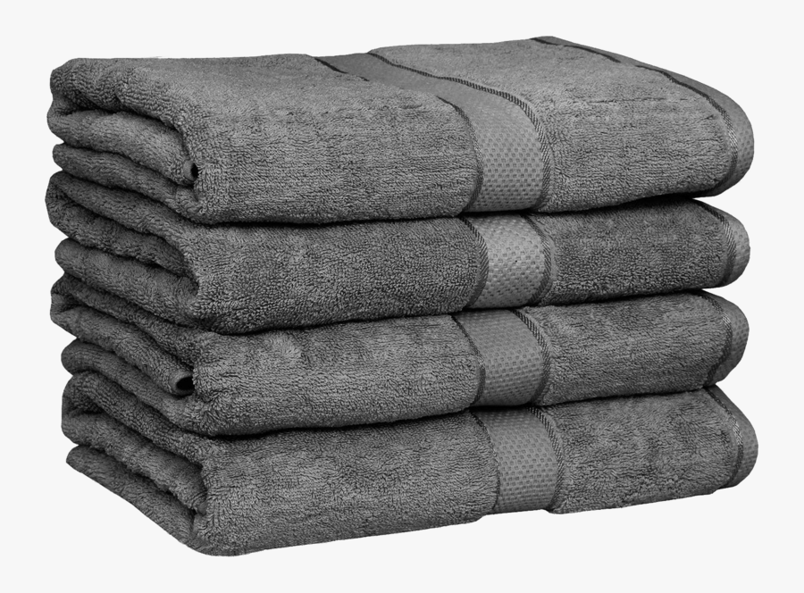 53157 - Folded Towels Gray, Transparent Clipart