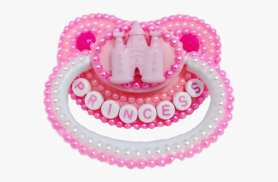 #cute #pink #princess #pacifier #ddlg #little - Ddlg Princess Pacifier, Transparent Clipart