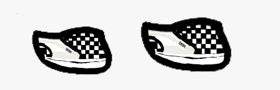 #fail #vans #gachalife #black #white #shoes #vansshoes - Gacha Life White Shoes, Transparent Clipart