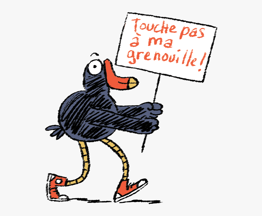 Mascotte Protestant Pour Ne Pas Toucher Aux Grenouilles - Cartoon, Transparent Clipart