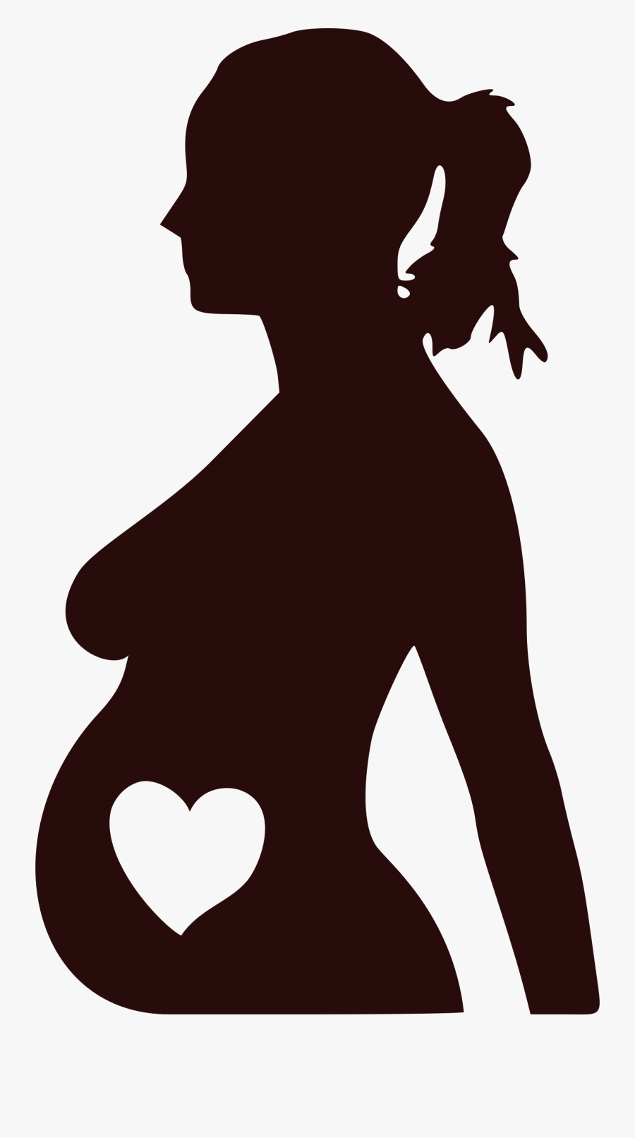 Human Behavior,silhouette,neck - Clipart Pregnancy, Transparent Clipart