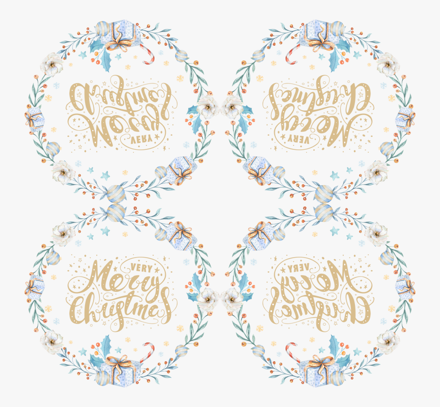 Transparent Watercolor Wreath Png - Watercolor Christmas Png, Transparent Clipart