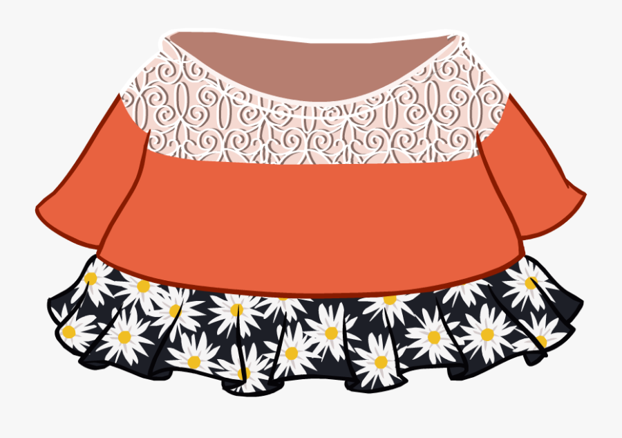 Floral Outfit Club Penguin - Club Penguin Body Items, Transparent Clipart