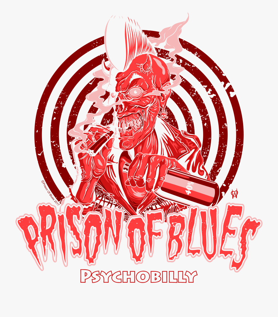 Prison Of Blues Logo - Prison Of Blues Psychobilly, Transparent Clipart