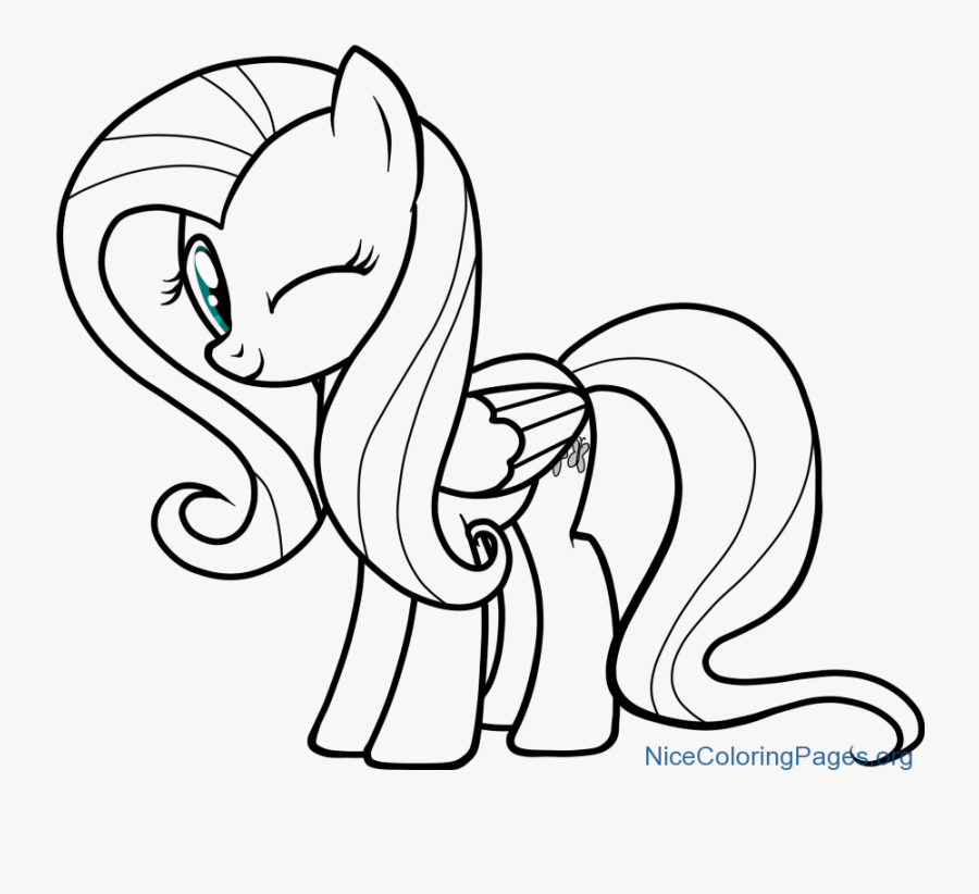 Collection Of Free Pony Drawing Fluttershy Download - Mlp Eg Coloring Page Fluttershy, Transparent Clipart