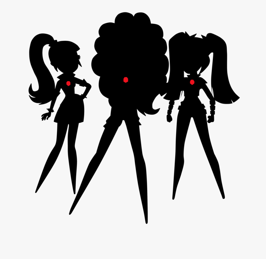 My Little Pony Equestria Girls Dazzlings Evil - Dazzlings Silhouette Rainbow Rocks, Transparent Clipart