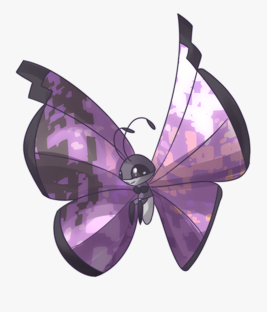 Glitch Clipart Simple Butterfly - Pokemon Viviyon, Transparent Clipart