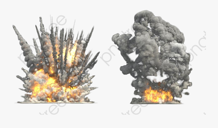 The Bomb Exploded The Smoke - Transparent Car Explosion Png, Transparent Clipart