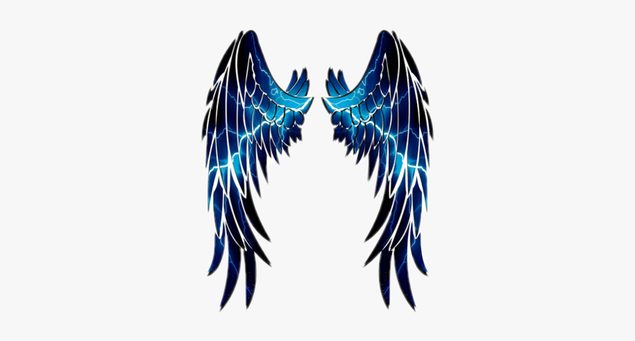#blue #wings #angle #anglewings #blueanglewings #bluewings - Angel Wings Stencil, Transparent Clipart