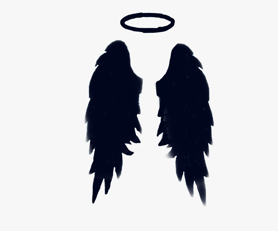 #angle #wings #black #dark #evil #darkness #sad - Angel Wings Png Picsart, Transparent Clipart