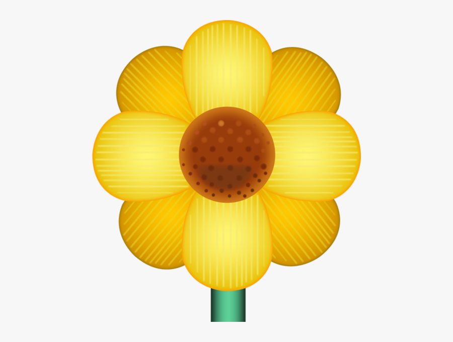 Transparent Flower Emoji Png - Yellow Flower Emoji Png, Transparent Clipart