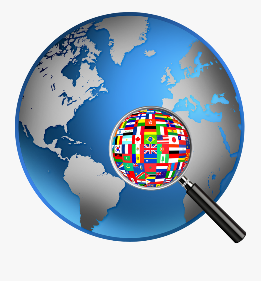 World Flags Clipart World Map Globe , Png Download - Silver And Blue Globe, Transparent Clipart