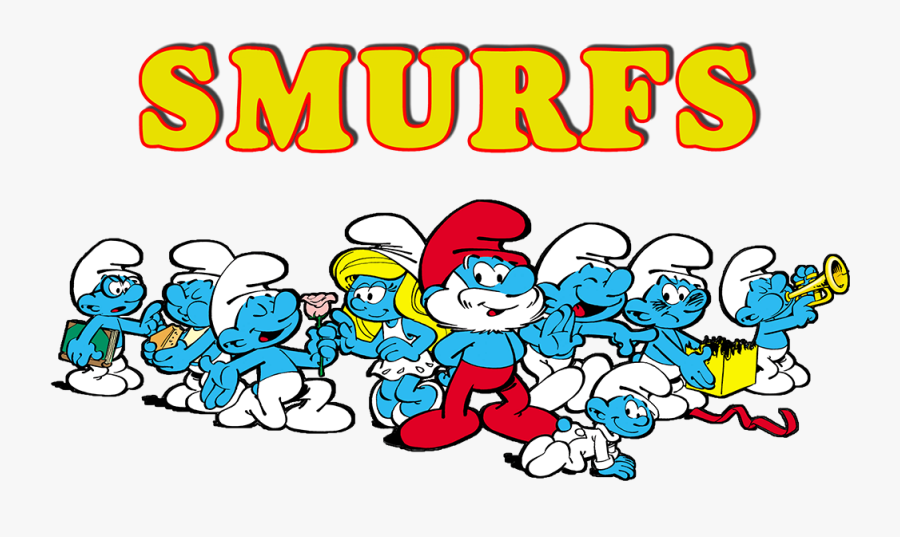 Animated Smurfs, Transparent Clipart