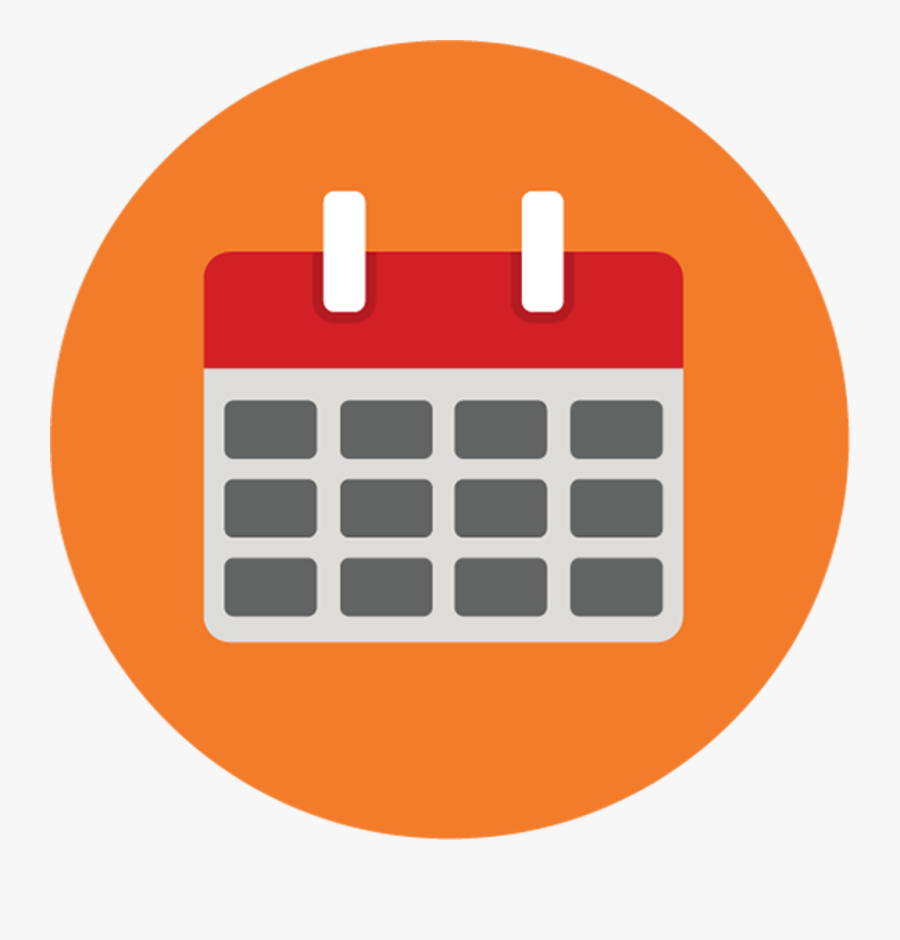 Calendar Icon Png Round Clipart , Png Download - Round Calendar Icon Png, Transparent Clipart